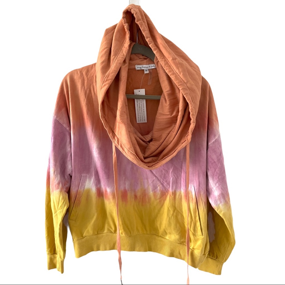 YOUNG FABULOUS BROKE Ombre Hoodie Women's Medium